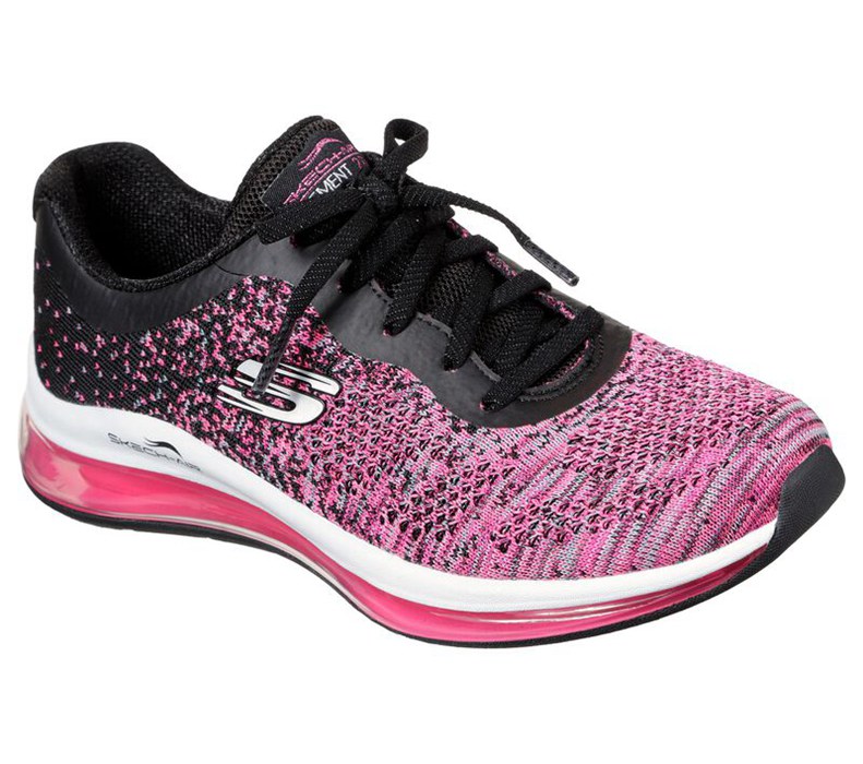 Skechers Dam Svarta/Rosa Sneakers - Skech-Air Element 2.0 - Dance Talk - Sverige (YSUBE-5973)